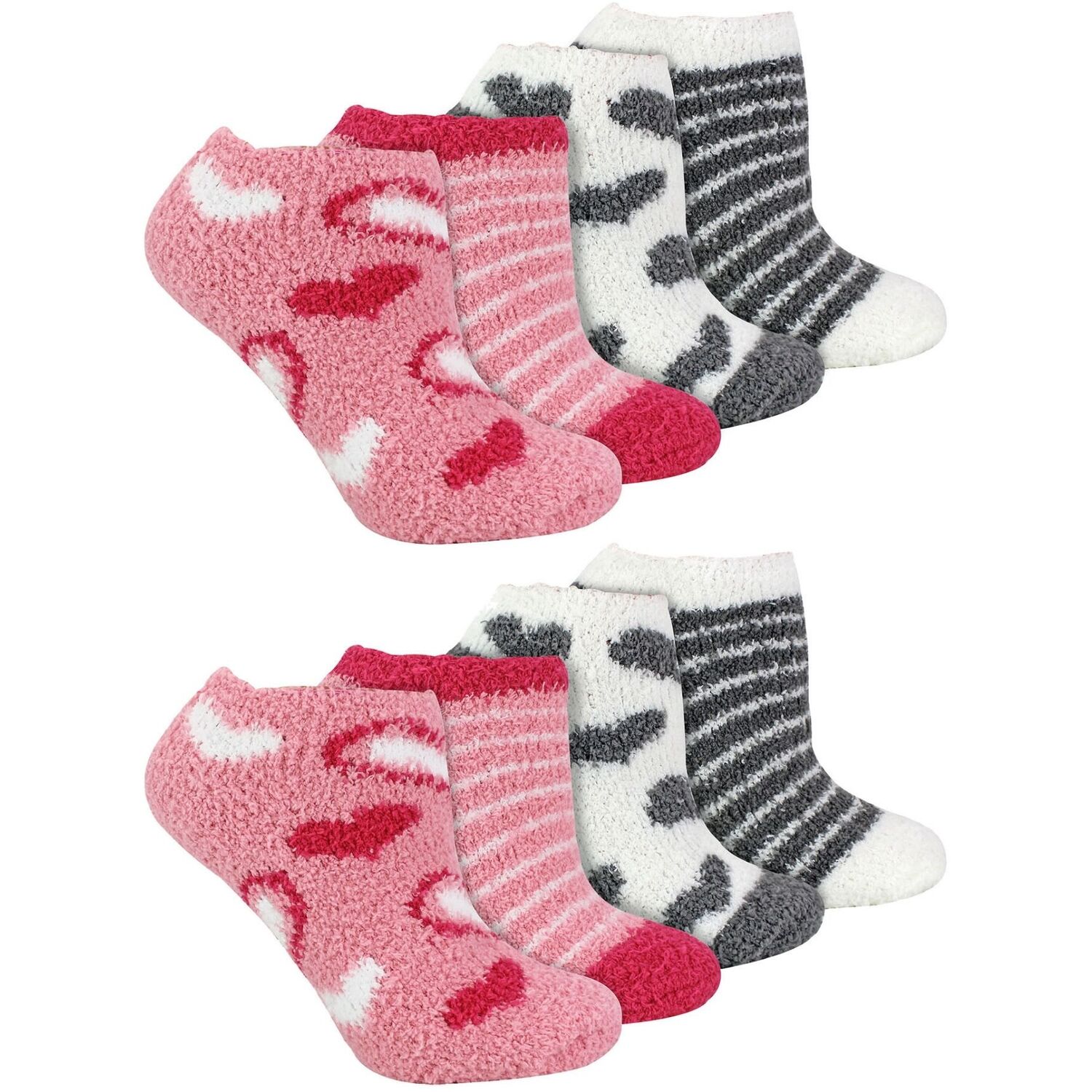 Sock Snob 8 Pair Multipack Womens Ankle Animal Print Socks - Image 2