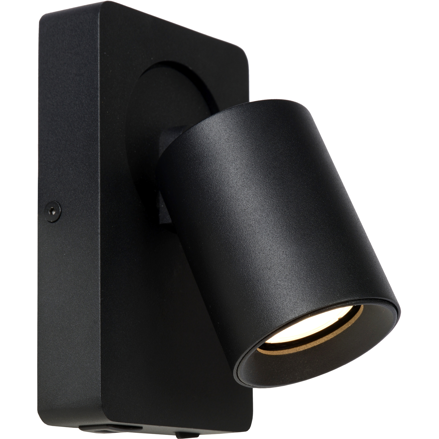 Nigel Modern Wall Spotlight - LED Dim. - GU10 - 1x5W 3000K - With USB charging point - Black - Image 2