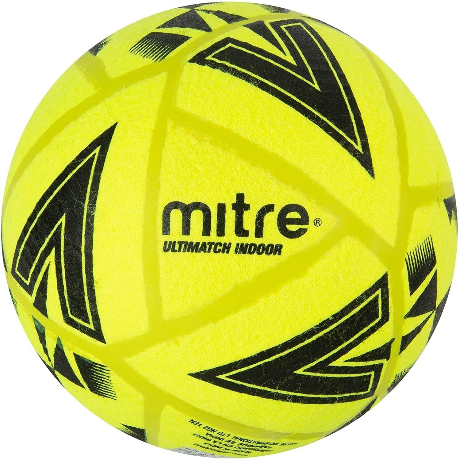 Mitre Ultimatch Indoor Football A - Yellow/Black / 4