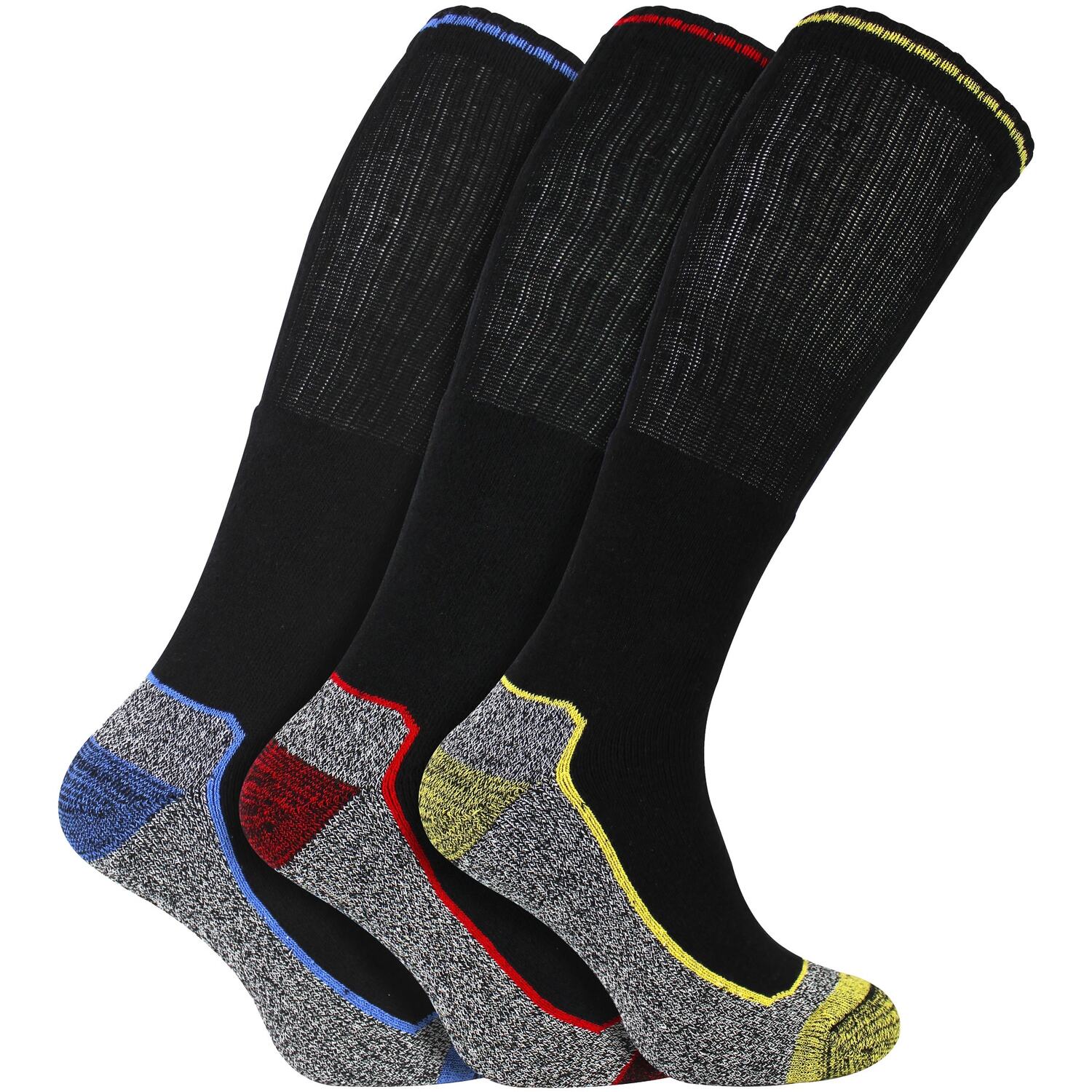 Sock Snob Men's 6-11 Knee High Bamboo Work Socks For Steel Toe Boots Anti Sweat Heavy Duty - Image 2