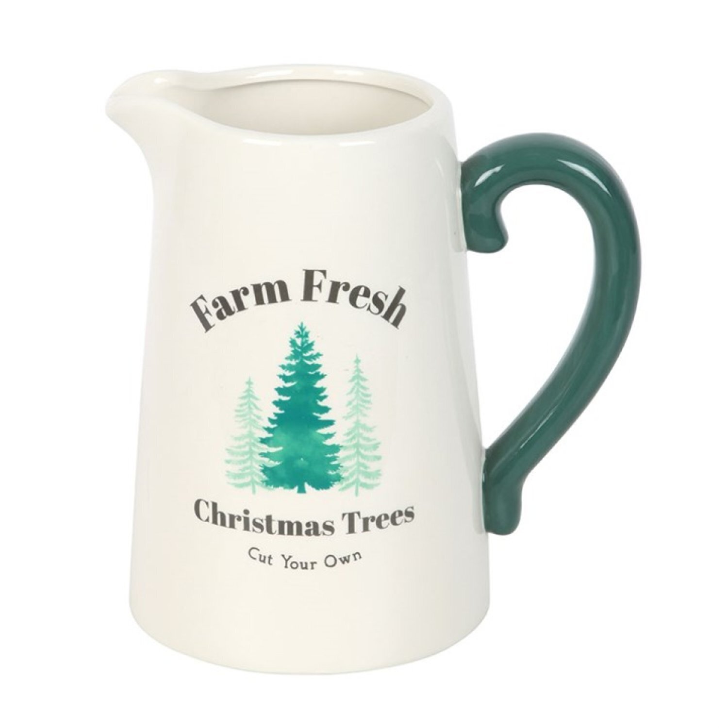 Image of Farm Fresh Christmas Trees Ceramic Flower&hellip;