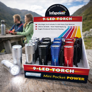 9 LED Aluminium Torch Ultra Bright & Shockproof