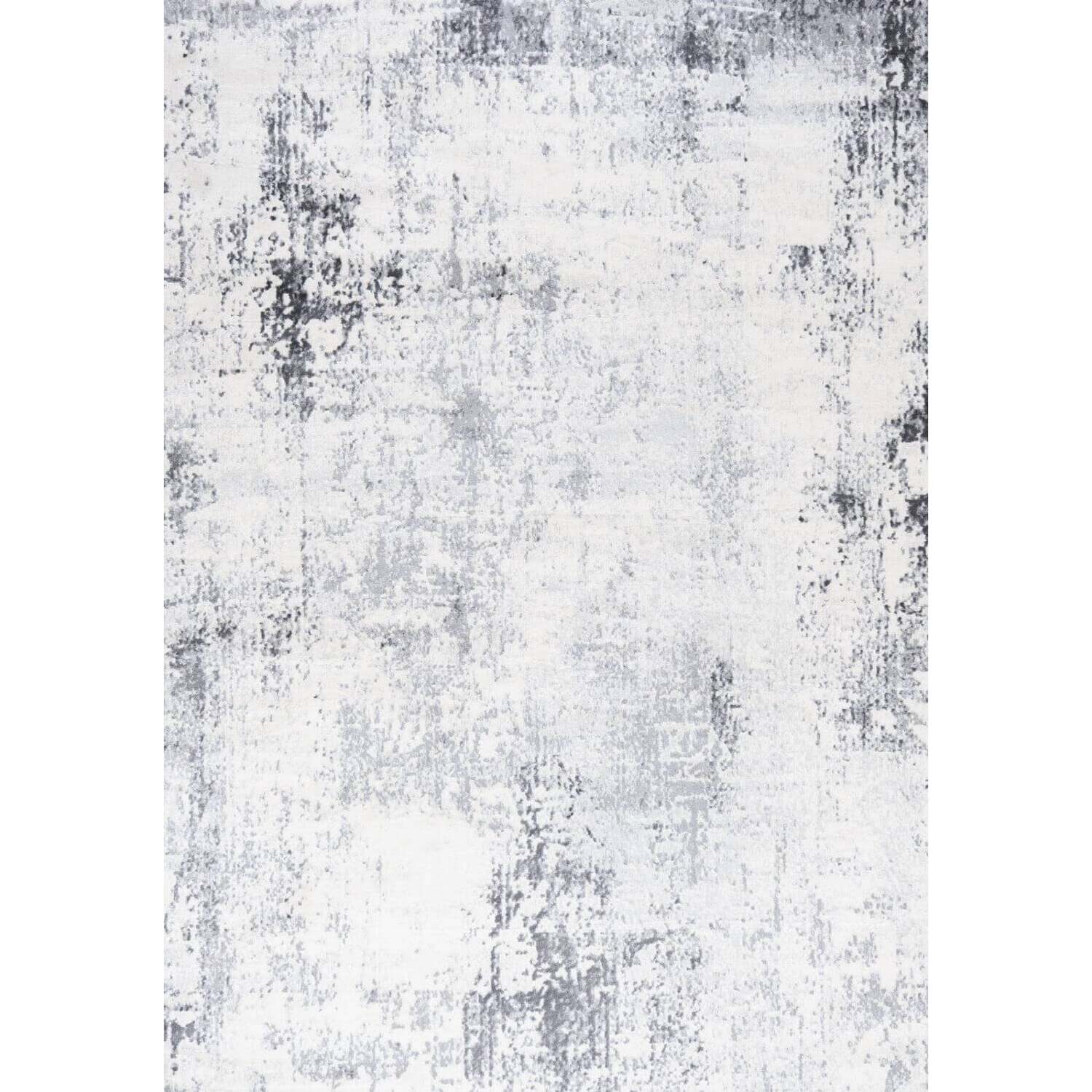 The Rugs Unisex Grey Elaris Stain Resistant Abstract Distressed Living Room Area Rug 430 In | : 120 Cm X 170 Cm - Image 2
