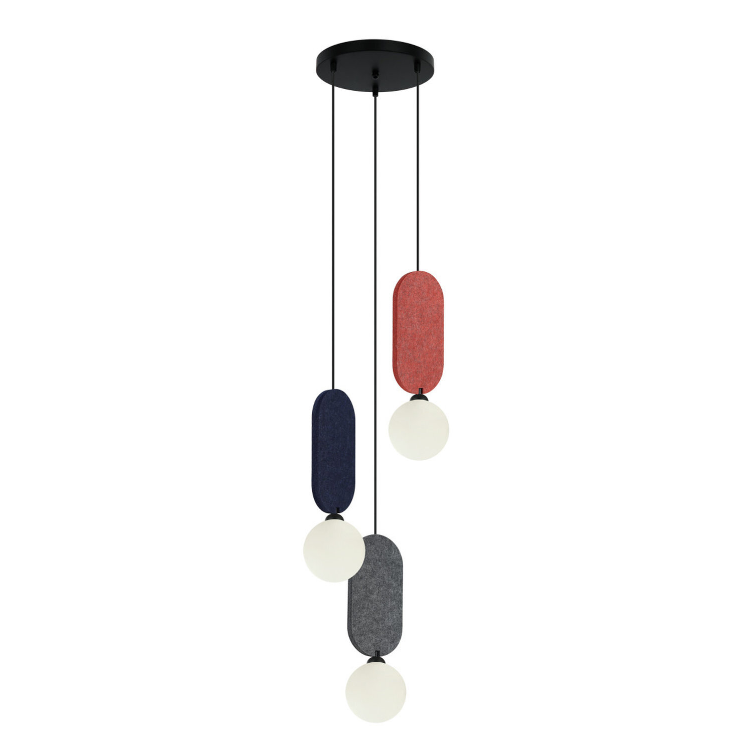 Italux Lighting Lorenzo Pendant Light Grey - Grey
