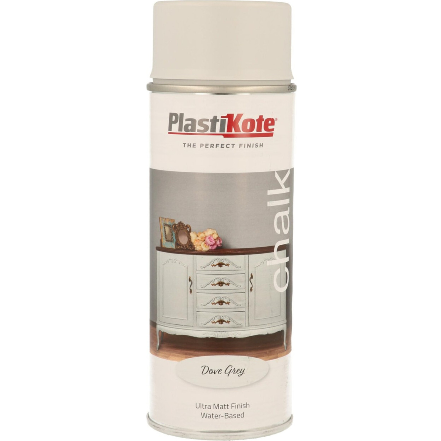 Plastikote Grey Chalk Finish Spray Dove 400Ml 027109 - Image 9