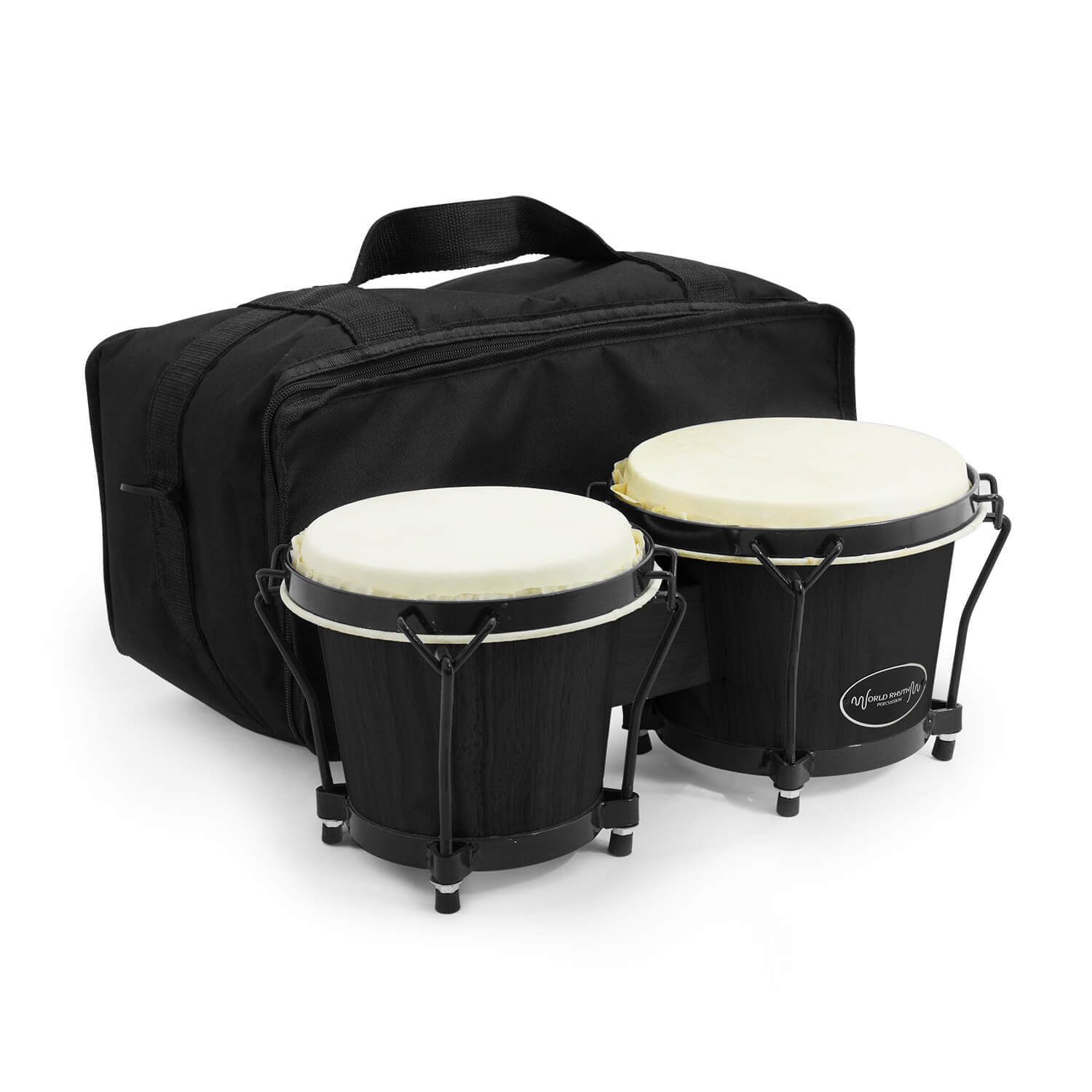 B&Q - Beginners Oak Bongo DrumsMatte Bongos With Bag - Image 2