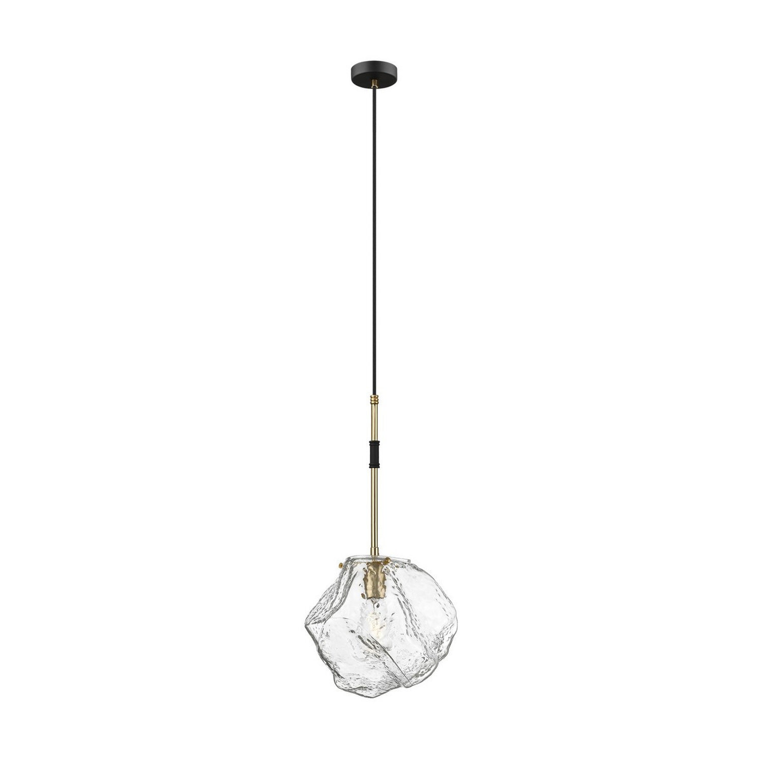 Zumaline Lighting Rock Pendant Light Black