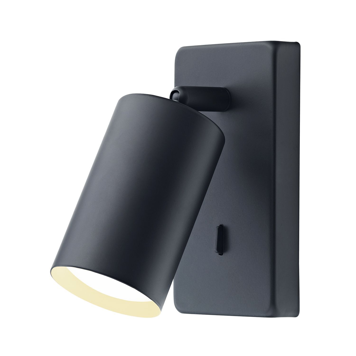 Happy Homewares Designer Led Powered Matte Metal Spot Wall Light With Switch